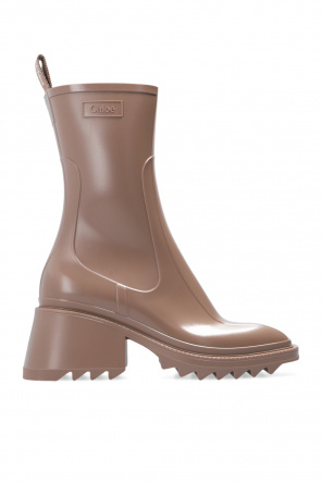 【Chloe】関税込★おしゃれ過ぎ★Betty rain boots Chloé Betty Rain Boot in Nomad beige | Chloé IN